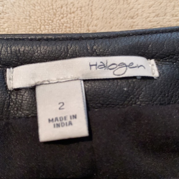 Mixed media (real leather) black skirt - Picture 2 of 3